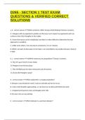 D265 - SECTION 1 TEST EXAM QUESTIONS & VERIFIED CORRECT SOLUTIONS