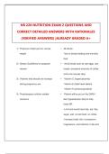 NR 228 NUTRITION EXAM 2 QUESTIONS AND CORRECT DETAILED ANSWERS WITH RATIONALES &lpar;VERIFIED ANSWERS&rpar; &vert;ALREADY GRADED A&plus;