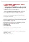GNUR 294 Exam 2 questions and answers  2025&sol;2026 latest update 
