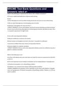 NRCME Test Bank Questions and answers rated a&plus;