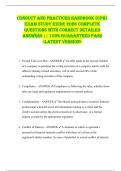 Conduct and Practices Handbook &lpar;CPH&rpar;  EXAM STUDY GUIDE 2026 COMPLETE  QUESTIONS WITH CORRECT DETAILED  ANSWERS &vert;&vert; 100&percnt; GUARANTEED PASS  <LATEST VERSION> 