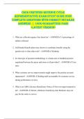 CRCR Certified Revenue Cycle  Representative EXAM STUDY GUIDE 2026  COMPLETE QUESTIONS WITH CORRECT DETAILED  ANSWERS &vert;&vert; 100&percnt; GUARANTEED PASS  <LATEST VERSION> 