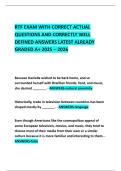 RTF EXAM WITH CORRECT ACTUAL QUESTIONS AND CORRECTLY WELL DEFINED ANSWERS LATEST ALREADY GRADED A&plus; 2025 &ndash; 2026