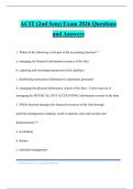 ACIT &lpar;2nd Sem&rpar; Exam 2026 Questions and Answers