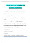 CAADC PRACTICE EXAM 2026 Questions and Answers