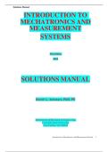 Solution Manual for Introduction to Mechatronics and Measurement Systems&comma; 5th Edition by David G&period; Alciatore &vert; 2025&sol;2026 Latest Update