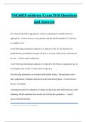 NSG6020 midterm Exam 2026 Questions and Answers
