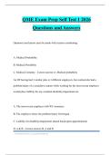 QME Exam Prep Self Test 1 2026 Questions and Answers