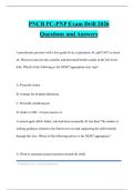 PNCB PC-PNP Exam Drill 2026 Questions and Answers