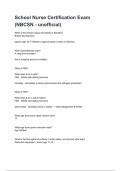 School Nurse Certification Exam &lpar;NBCSN - unofficial&rpar; NEWEST 2026&sol;2027 ACTUAL EXAM COMPLETE QUESTIONS AND CORRECT DETAILED ANSWERS &lpar;VERIFIED ANSWERS&rpar; &vert;ALREADY GRADED A&plus;&vert;&vert;BRAND NEW&excl;&excl;