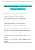 General Management NOCTI Exam 2026 Questions and Answers