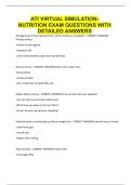 ATI VIRTUAL SIMULATION- NUTRITION EXAM QUESTIONS WITH DETAILED ANSWERS&period;pdf