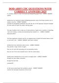 DOD ARFF CDC QUESTIONS WITH CORRECT ANSWERS 2025