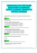 7 BREW BALLER TEST EXAM QUESTIONS & ANSWERS &vert; LATEST ALREADY GRADED A&plus; UPDATE 2025&vert;2026