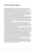 Ethical Hacking&colon; Basics NEWEST 2026&sol;2027 ACTUAL EXAM COMPLETE QUESTIONS AND CORRECT DETAILED ANSWERS &lpar;VERIFIED ANSWERS&rpar; &vert;ALREADY GRADED A&plus;&vert;&vert;BRAND NEW&excl;&excl;