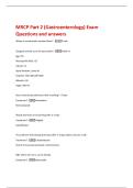 MRCP Part 2 &lpar;Gastroenterology&rpar; Exam  Questions and answers 