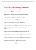 MRCP Part 1 Exam Questions and answers 