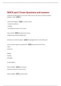 MRCP part 2 Exam Questions and answers 