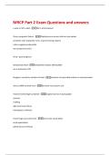 MRCP Part 2 Exam Questions and answers 