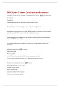 MRCP part 2 Exam Questions and answers 