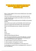 MN LIFE AND HEALTH INSURANCE UPDATED EXAM QUESTIONS AND CORRECT ANSWERS WITH GUARANTEED PASS