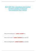 AVIT 428 Test 1 Questions and Coorect   Answers Graded A&plus;&vert;Assured  Success&vert;Brand New Version 