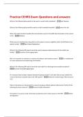 Practice CEHRS Exam Questions and answers 