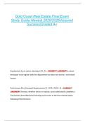 Gold Coast Real Estate Final Exam  Study Guide Newest 2025&sol;2026&vert;Assured  Success&vert;Graded A&plus; 