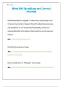 Nims 800 Questions and Correct Answers