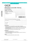 2025 OCR A Level Biology A H420&sol;03 Unified biology June QUESTION PAPER and MARK SCHEME MERGED