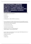 ATI RN MATERNAL NEWBORN 2025&sol;2026 PROCTORED EXAM COMPLETE 70 QUESTIONS WITH DETAILED VERIFIED ANSWERS &lpar;100&percnt; CORRECT ANSWERS&rpar; &sol;ALREADY GRADED A&plus;