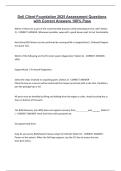 Dell Client Foundation 2025 Assessment Questions with Correct Answers 100- Pass&period;