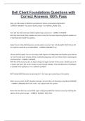 Dell Client Foundations Questions with Correct Answers 100- Pass