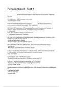 Periodontics II - Test 1 NEWEST 2026&sol;2027 ACTUAL EXAM COMPLETE QUESTIONS AND CORRECT DETAILED ANSWERS &lpar;VERIFIED ANSWERS&rpar; &vert;ALREADY GRADED A&plus;&vert;&vert;BRAND NEW&excl;&excl;