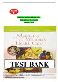 Test Bank&colon; Maternity & Women's Health Care&comma; 11th Edition by Lowdermilk&comma; Perry&comma; Cashion&comma; & Alden