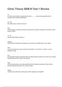 Clinic Theory SEM III Test 1 Review NEWEST 2026&sol;2027 ACTUAL EXAM COMPLETE QUESTIONS AND CORRECT DETAILED ANSWERS &lpar;VERIFIED ANSWERS&rpar; &vert;ALREADY GRADED A&plus;&vert;&vert;BRAND NEW&excl;&excl;