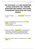 EDF 6222 &ndash; Exam 1 & 2 &lpar;2025&rpar; &vert; Complete Verified Exam Pack with 100&percnt; Correct Answers &vert; Updated Study Resource