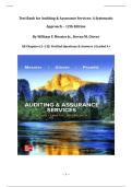 Test Bank for Auditing & Assurance Services&colon; A Systematic Approach &ndash; 12th Edition &lpar;William F&period; Messier Jr&period;&comma; Steven M&period; Glover&rpar; &vert; Complete Verified Questions & Answers &vert; Chapters 1&ndash;21
