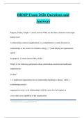BRMP Exam 2026 Questions and Answers