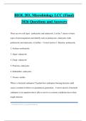 BIOL 203&comma; Microbiology LCC &lpar;Final&rpar; 2026 Questions and Answers