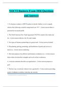 NOCTI Business Exam 2026 Questions and Answers