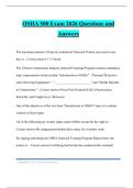 OSHA 500 Exam 2026 Questions and Answers
