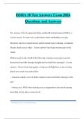 OSHA 10 Test Answers Exam 2026 Questions and Answers