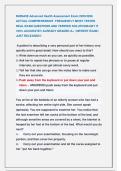 NUR643E Advanced Health Assessment 2025&sol;2026 &vert; NEWEST EXAMS&vert; JUST RELEASED&excl;&excl;