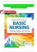 Test Bank for Davis Advantage Basic Nursing&colon; Thinking&comma; Doing&comma; and Caring&comma; 3rd Edition