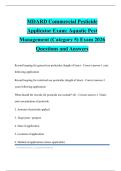 MDARD Commercial Pesticide Applicator Exam&colon; Aquatic Pest Management &lpar;Category 5&rpar; Exam 2026 Questions and Answers