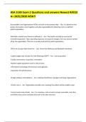 HSA 3180 Exam 2 Questions and answers Newest RATED A&plus; 2025&sol;2026 NEW&excl;&excl;