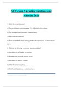 MSF exam 5 practice questions and Answers 2026