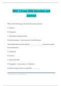 MSF 3 Exam 2026 Questions and Answers
