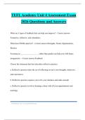 TEFL Academy Unit 4 Assessment Exam 2026 Questions and Answers